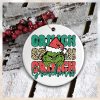 Grinch Green Face Happy Grinchmas Ornament