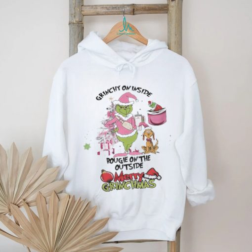 Grinch Grinchy On Inside Bougie On The Outside Merry Grinchmas Christmas Shirt