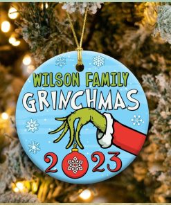 Grinch Hand Christmas Ornament 2023, Christmas Gift