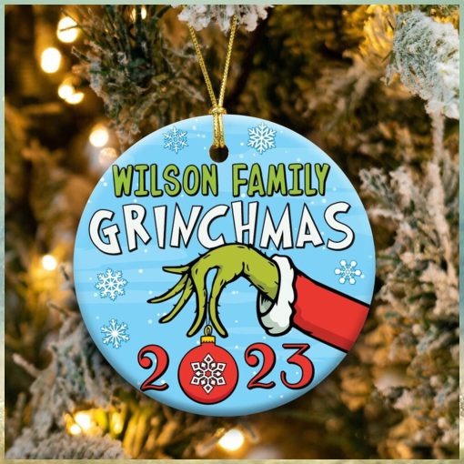 Grinch Hand Christmas Ornament 2023, Christmas Gift