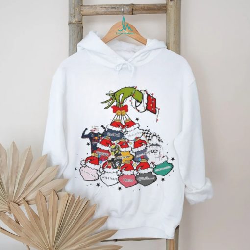Grinch Hand Holding Formula 1 Christmas Shirt