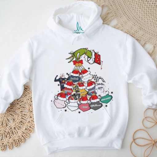 Grinch Hand Holding Formula 1 Christmas Shirt