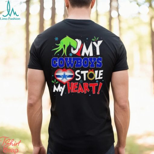 Grinch Hand My Arizona Cardinals Stole My Heart Christmas Shirt