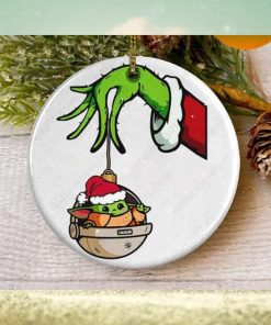 Grinch Hand Star War Baby Yoda Cute Christmas Ornament Xmas Decoration