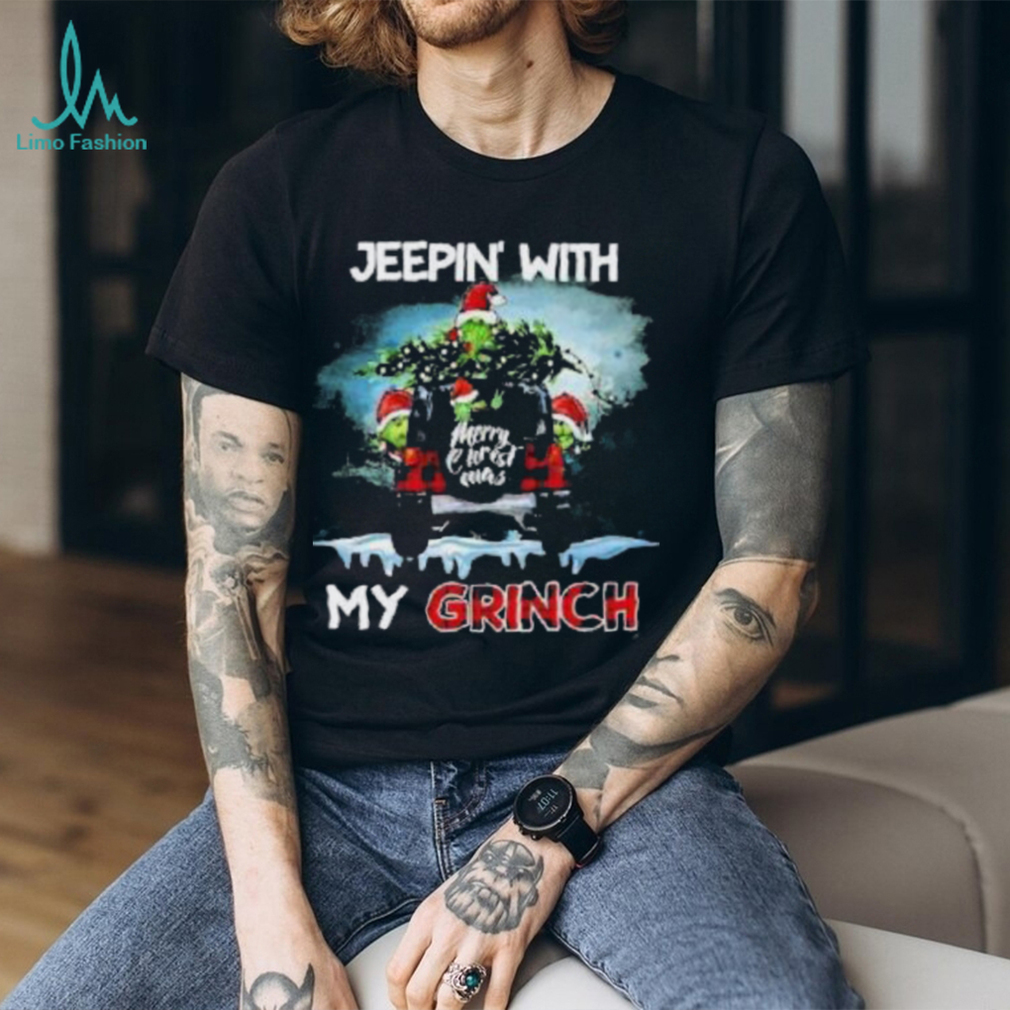 Grinch Hat Santa Car Jeepin’ With My Grinch Merry Christmas Shirt Grinch Hat Santa Car Jeepin’ With My Grinch Merry Christmas Shirt