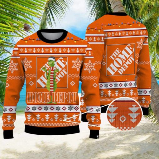 Grinch Home Depot Cute Ugly Christmas Sweater For Men And Women Holiday Gift