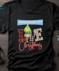Grinch Hug Heart Manchester City Love Christmas Shirt