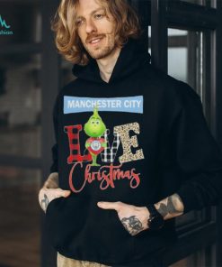 Grinch Hug Heart Manchester City Love Christmas Shirt
