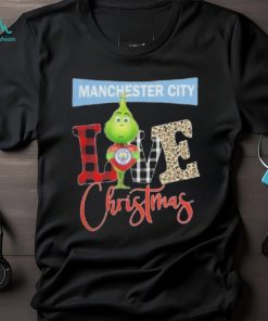 Grinch Hug Heart Manchester City Love Christmas Shirt