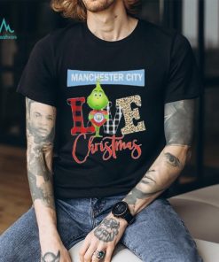 Grinch Hug Heart Manchester City Love Christmas Shirt