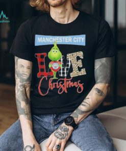 Grinch Hug Heart Manchester City Love Christmas Shirt