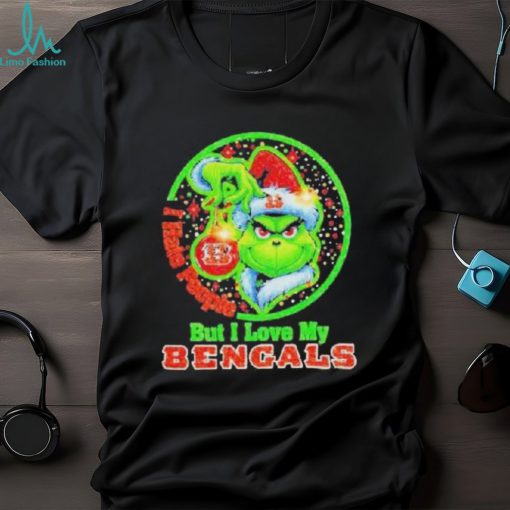 Grinch I Hate People But I Love My Cincinnati Bengals Shirt