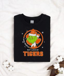 Grinch I Hate People But I Love My Clemson Tigers Happy Merry Christmas Shirt