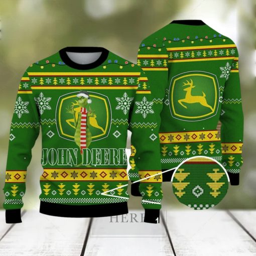 Grinch John Deere Cute Ugly Christmas Sweater For Men And Women Holiday Gift