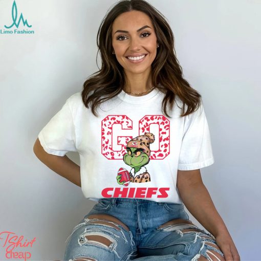 Grinch Leopard Go Chiefs Football Shirt