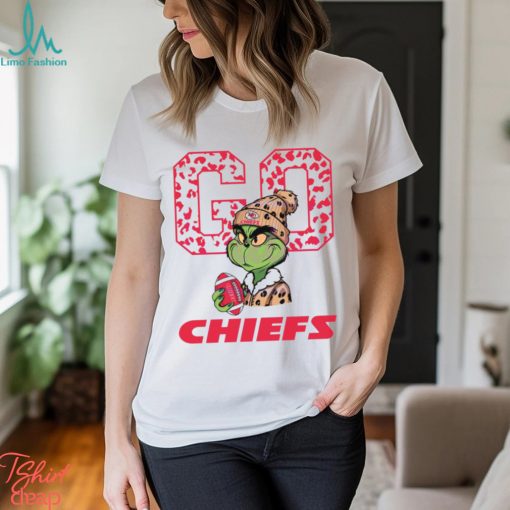 Grinch Leopard Go Chiefs Football Shirt