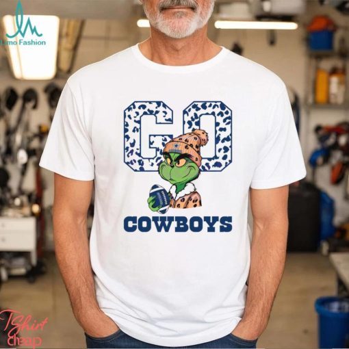 Grinch Leopard Go Cowboys Football Shirt