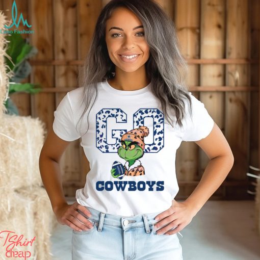 Grinch Leopard Go Cowboys Football Shirt