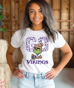 Grinch Leopard Go Vikings Football Shirt