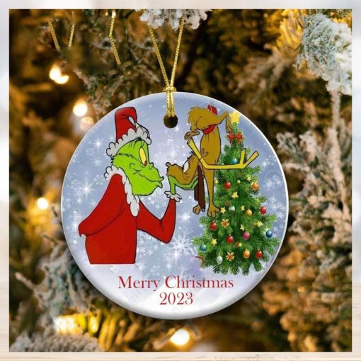 Grinch Love Dog Christmas Ornament Whoville Xmas Tree Decoration