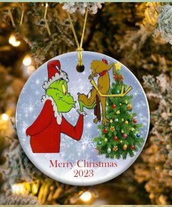 Grinch Love Dog Christmas Ornament Whoville Xmas Tree Decoration