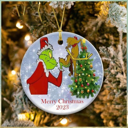 Grinch Love Dog Christmas Ornament Whoville Xmas Tree Decoration