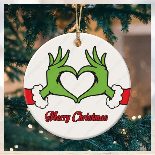 Grinch Love Xmas Merry Christmas Grinch Ornament Tree Decoration