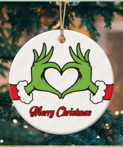 Grinch Love Xmas Merry Christmas Grinch Ornament Tree Decoration