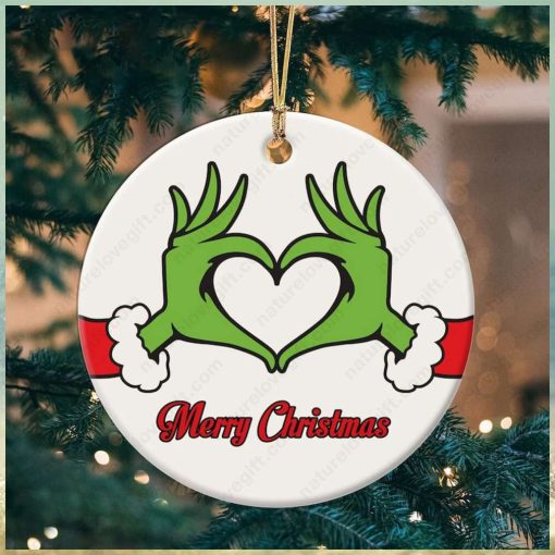 Grinch Love Xmas Merry Christmas Grinch Ornament Tree Decoration