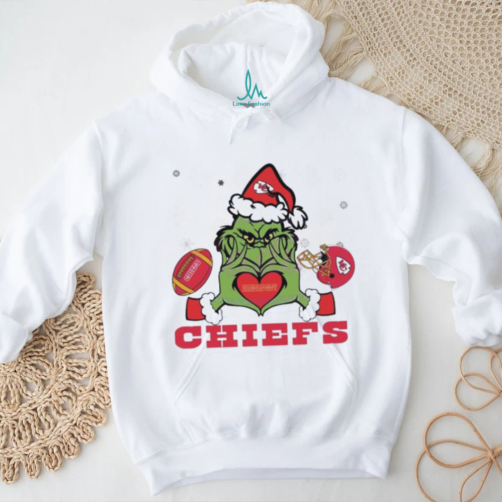 Grinch Loves Chiefs Football Helmet Shirt Grinch Loves Chiefs Football Helmet Shirt