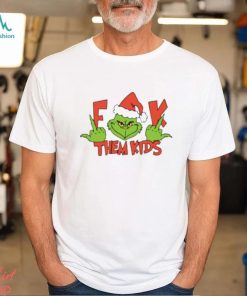 Grinch Middle Finger Fuck Them Kids And They Momma Merry Christmas Shirt
