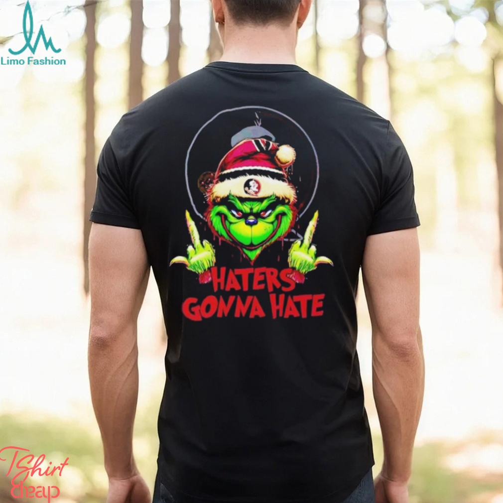 Grinch Middle Finger Haters Gonna Hate Florida State Seminoles T Shirt Grinch Middle Finger Haters Gonna Hate Florida State Seminoles T Shirt