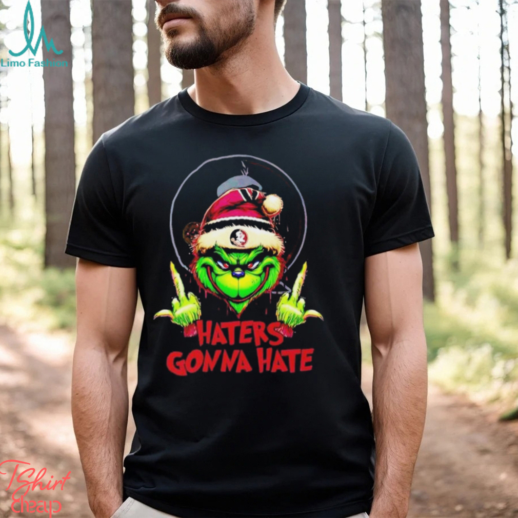 Grinch Middle Finger Haters Gonna Hate Florida State Seminoles T Shirt Grinch Middle Finger Haters Gonna Hate Florida State Seminoles T Shirt