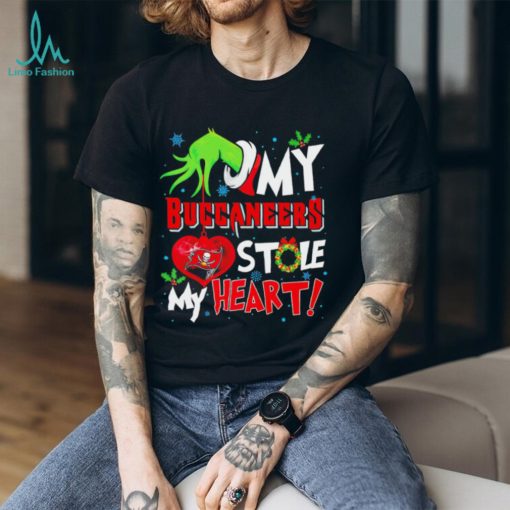Grinch My Tampa Bay Buccaneers Stole My Heart Football Christmas shirt