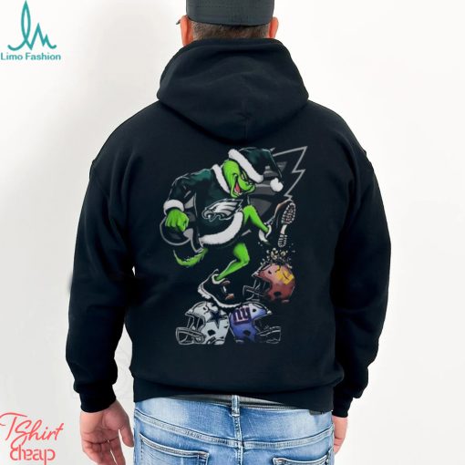 Grinch NFL Shop The Grinch Philadelphia Eagles Stomp On NFL Teams Christmas Shirt