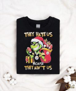 Grinch Santa Claus Christmas They Hate Us Because They Ain’t Us Pittsburgh Steelers Shirt