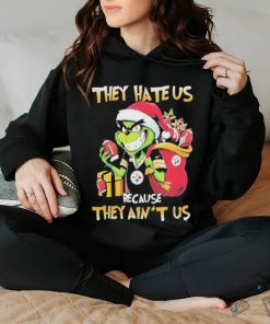 Grinch Santa Claus Christmas They Hate Us Because They Ain’t Us Pittsburgh Steelers Shirt