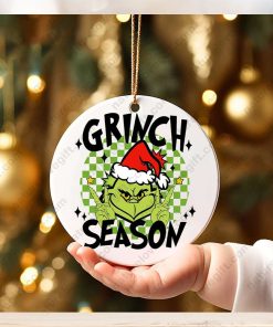 Grinch Season Grinchmas In My Grinches Era Grinch Christmas Ornament