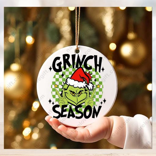 Grinch Season Grinchmas In My Grinches Era Grinch Christmas Ornament