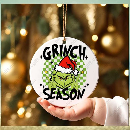 Grinch Season Grinchmas In My Grinches Era Grinch Christmas Ornament