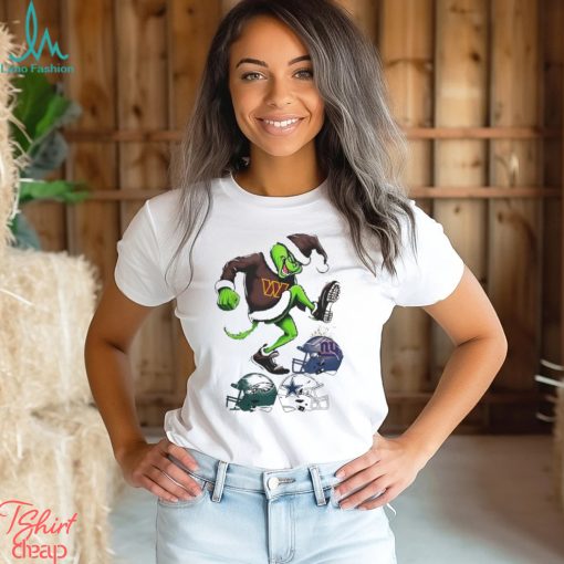 Grinch Shop The Grinch Washington Commanders Stomp On Nfl Teams Christmas Shirt