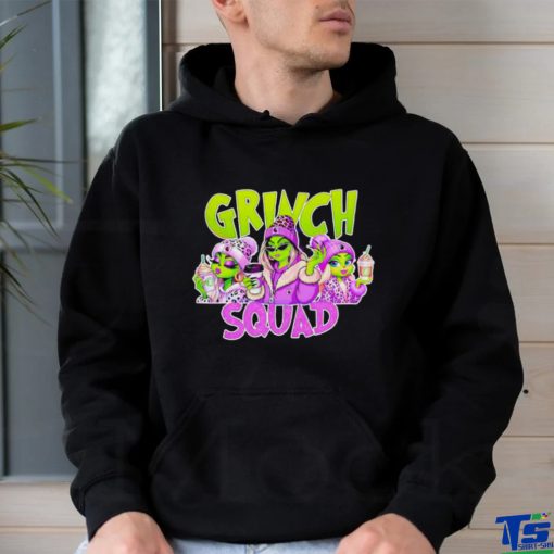 Grinch Squad Boujee Leopard Purple Merry Christmas Shirt