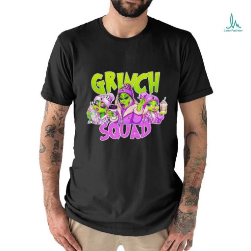 Grinch Squad Boujee Leopard Purple Merry Christmas Shirt