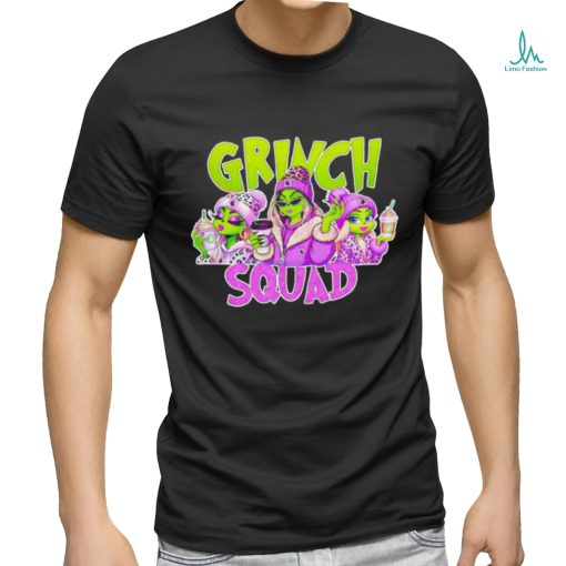 Grinch Squad Boujee Leopard Purple Merry Christmas Shirt