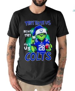 Grinch Stole Christmas they hate us Because they ain’t us Indianapolis Colts SHIRT