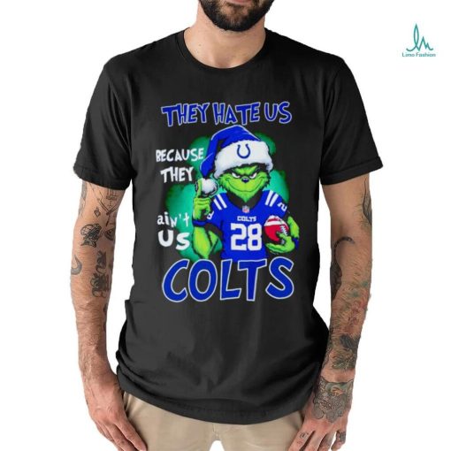 Grinch Stole Christmas they hate us Because they ain’t us Indianapolis Colts SHIRT