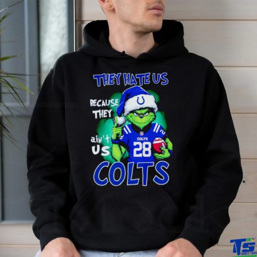 Grinch Stole Christmas they hate us Because they ain’t us Indianapolis Colts SHIRT