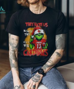 Grinch They Hate Us Because They Aint Us Arizona Cardinals Shirt