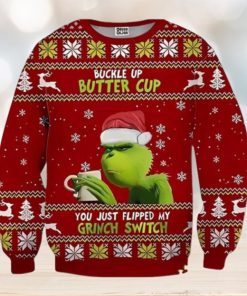 Grinch You Just Flipped My Grinch Switch Ugly Christmas Sweater Xmas 3D Printed Christmas Sweater Gift