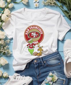 Grinch and Max dog NFL San Francisco 49ers football helmet logo shirt, hoodie, sweater, long sleeve and tank top Grinch and Max dog NFL San Francisco 49ers football helmet logo shirt